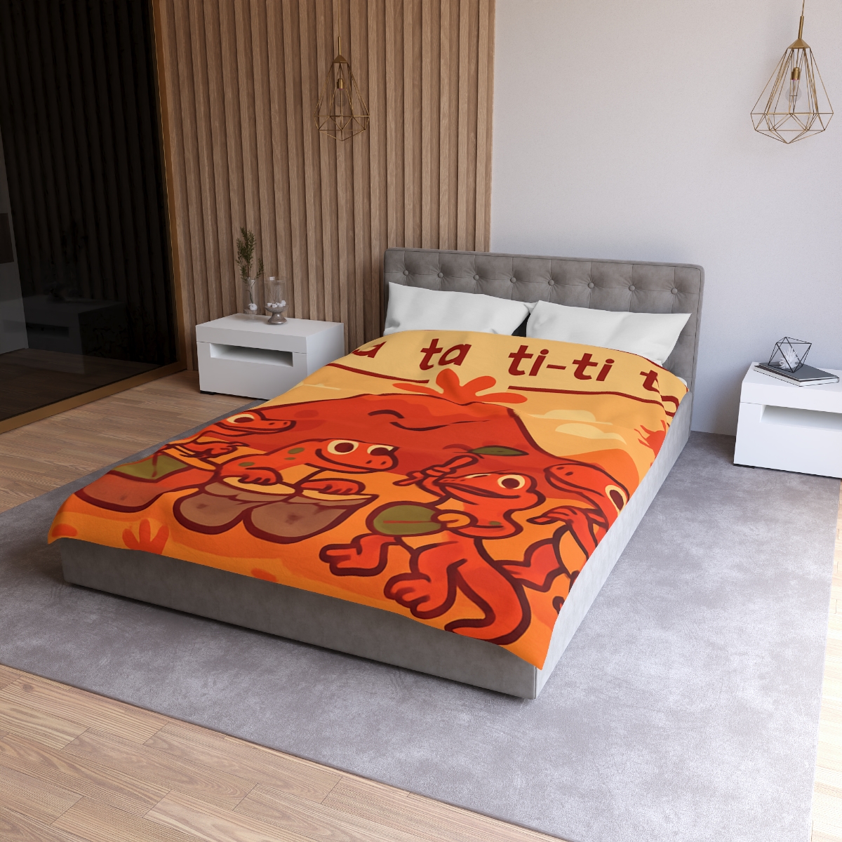 Volcano Drum Band Of The Rhythm Lizards designer printed duvets