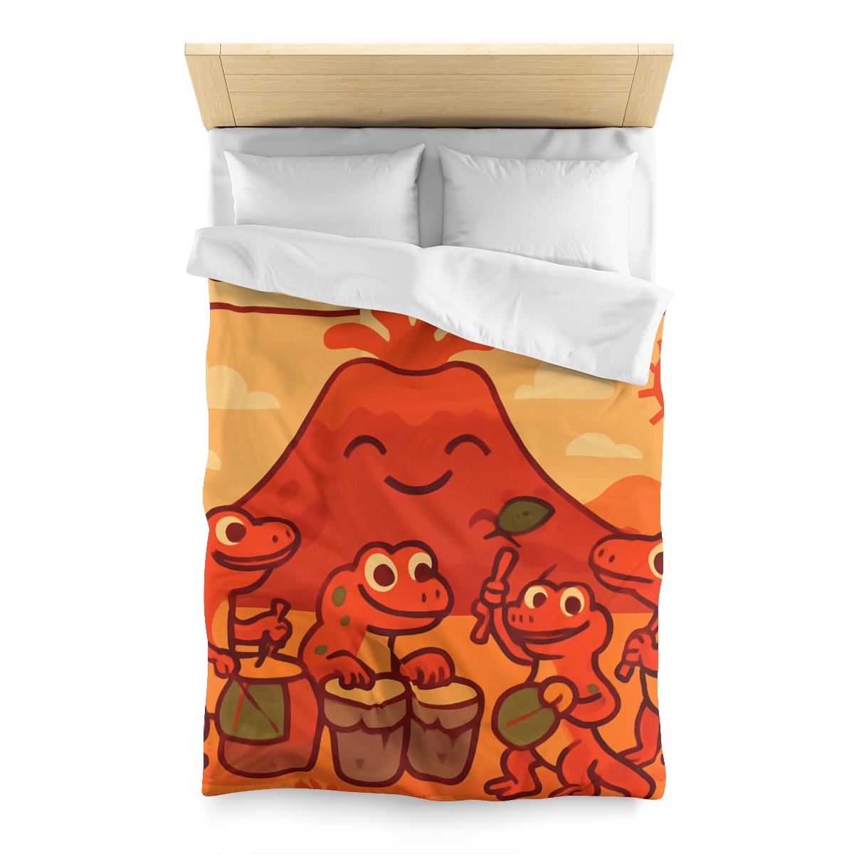 Volcano Drum Band Of The Rhythm Lizards designer printed duvets