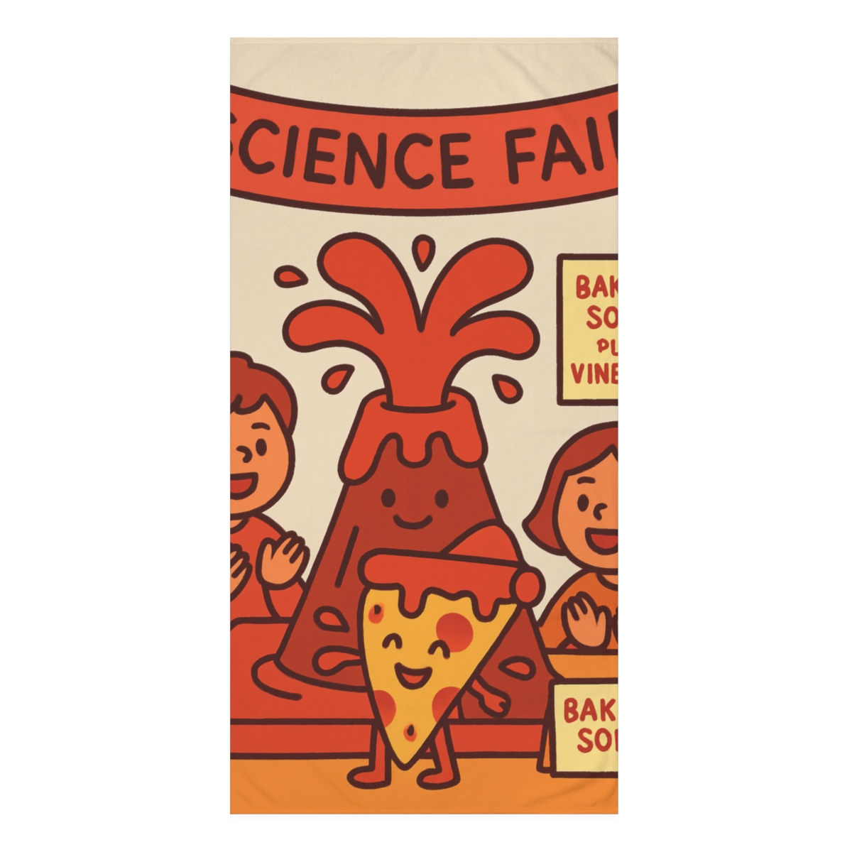 Volcano Pizza Science Fair comfortable face towels