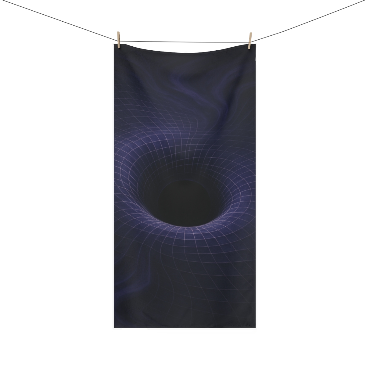 Warped Spacetime Horizon decorative home towels