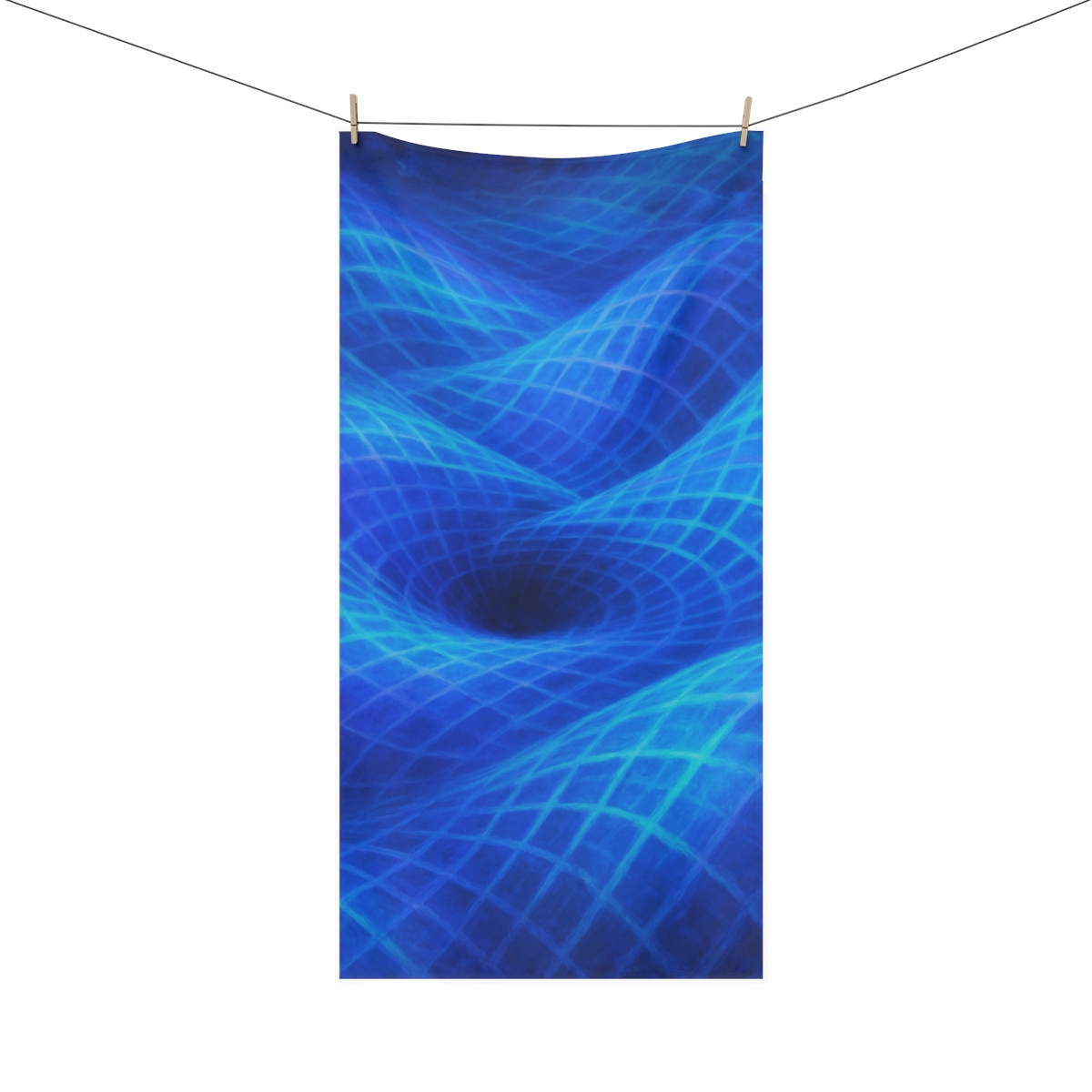 Warped Spacetime Mosaic soft cotton towels