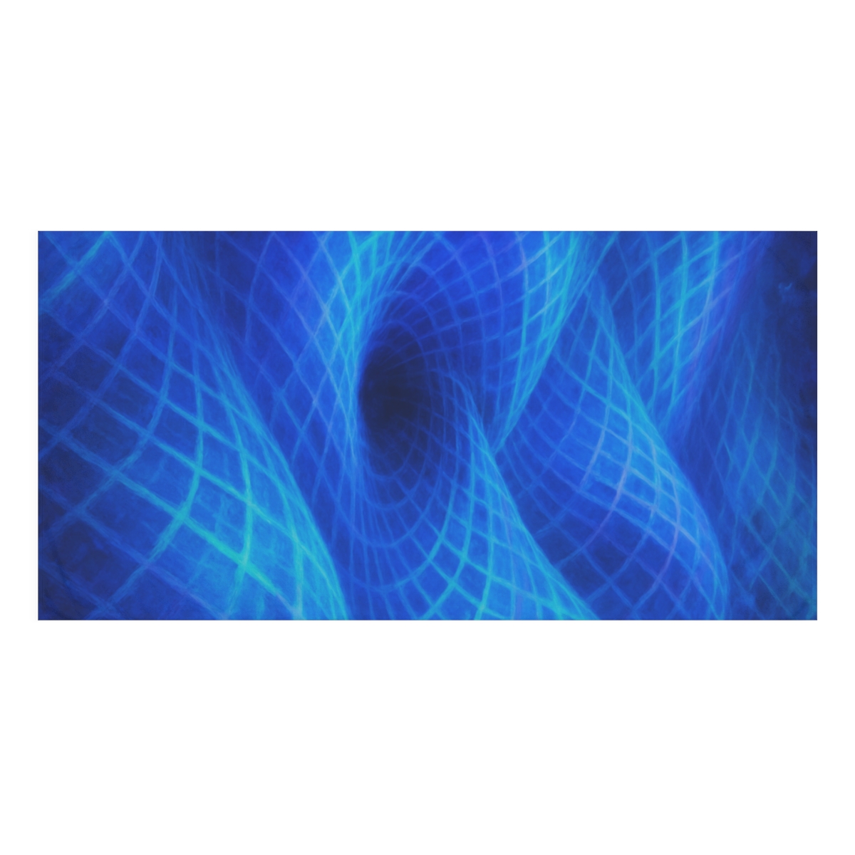 Warped Spacetime Mosaic soft cotton towels