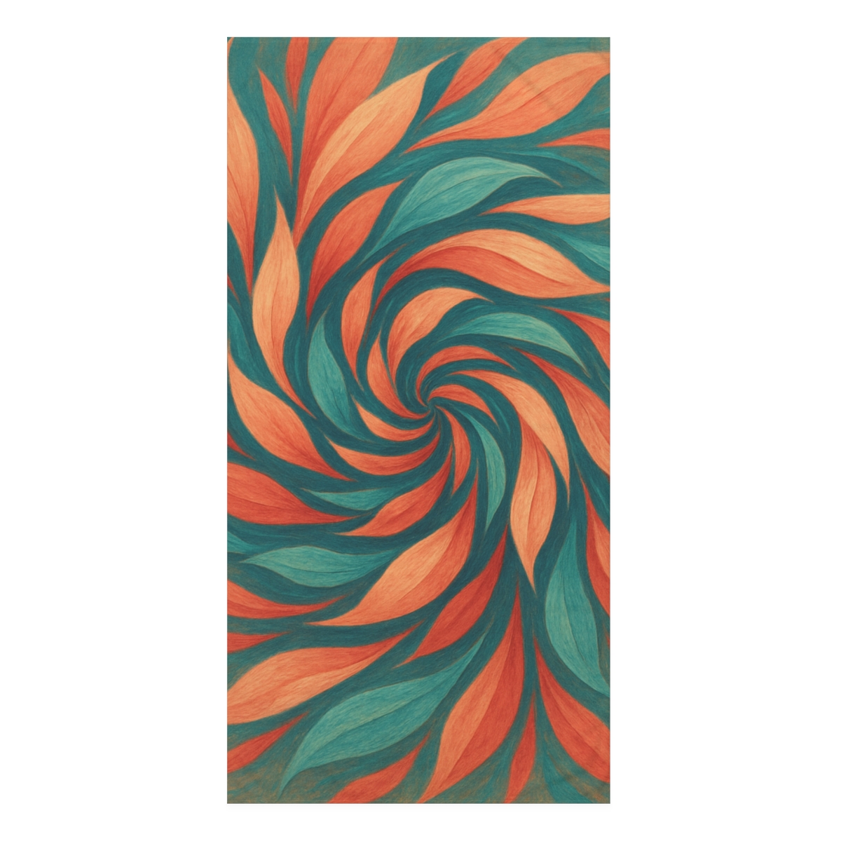 Whimsical Petal Spiral decorative home towels