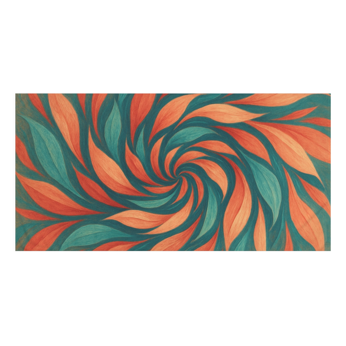 Whimsical Petal Spiral decorative home towels