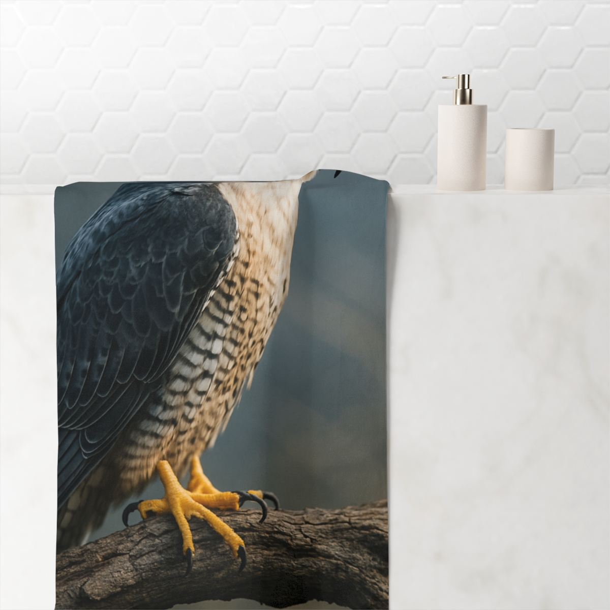 Wind Arrow Peregrine Falcon soft cotton towels