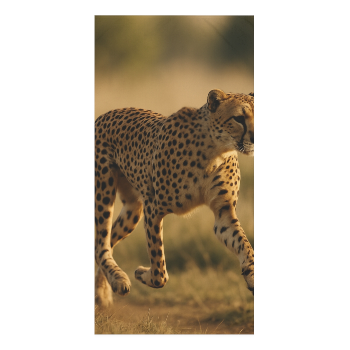 Wind Runner Cheetah designer printed towels