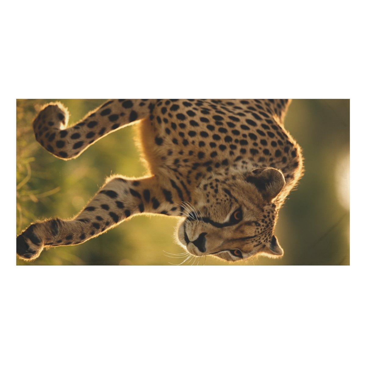 Wind Runner Cheetah designer printed towels