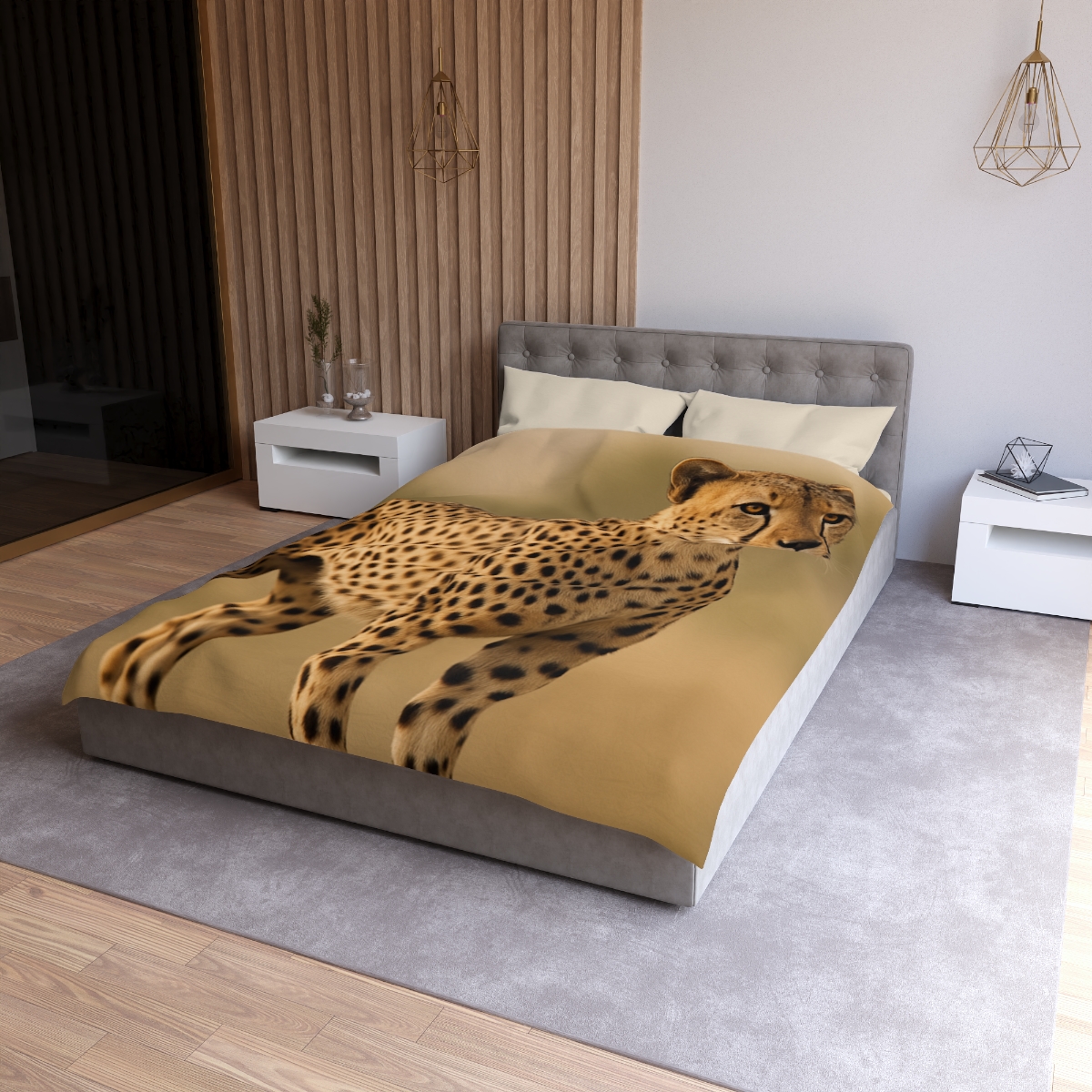 Wind Trace Cheetah personalized bedding duvets