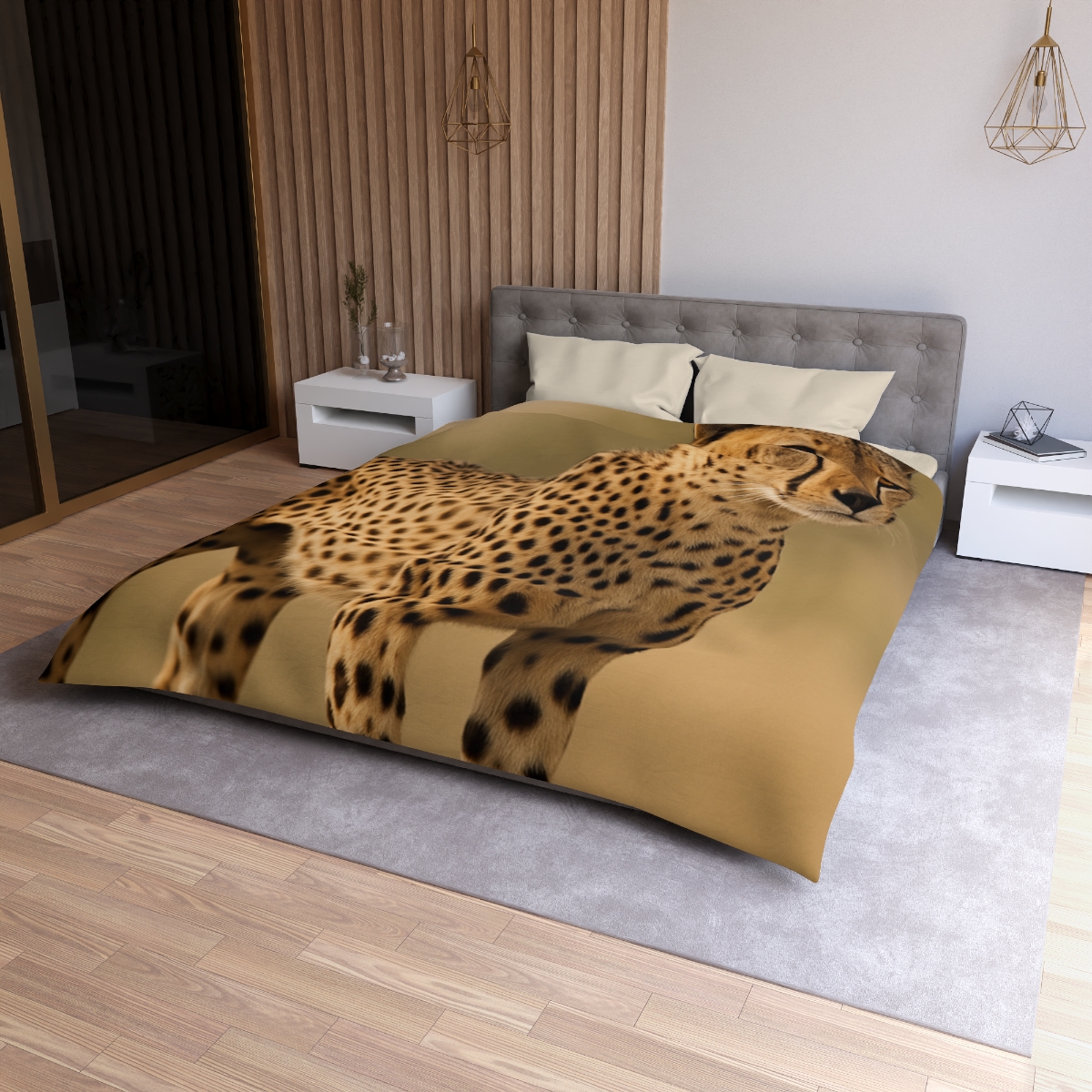 Wind Trace Cheetah personalized bedding duvets