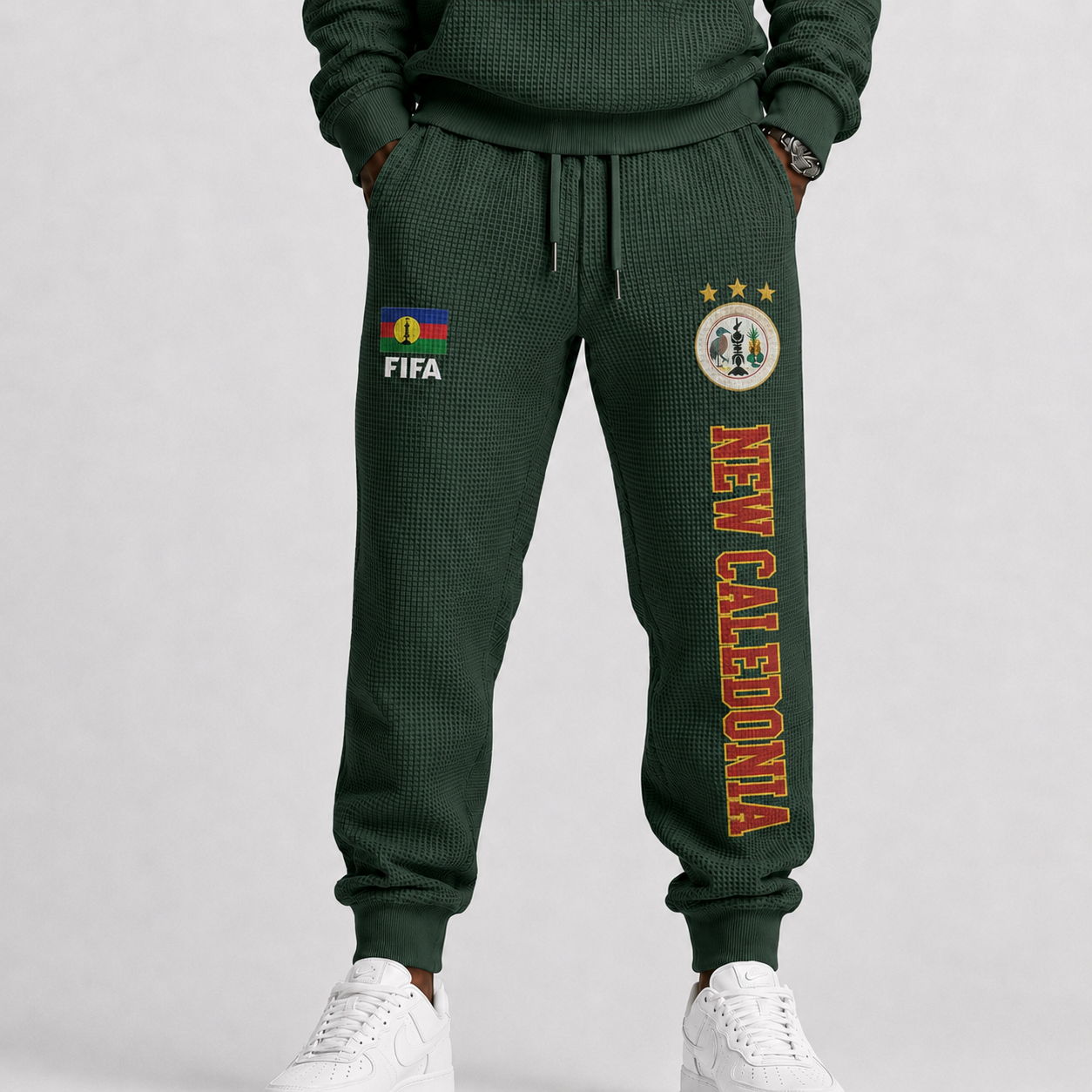 FIFA 2026 Caledonia Printed Waffle Football Fan Pants