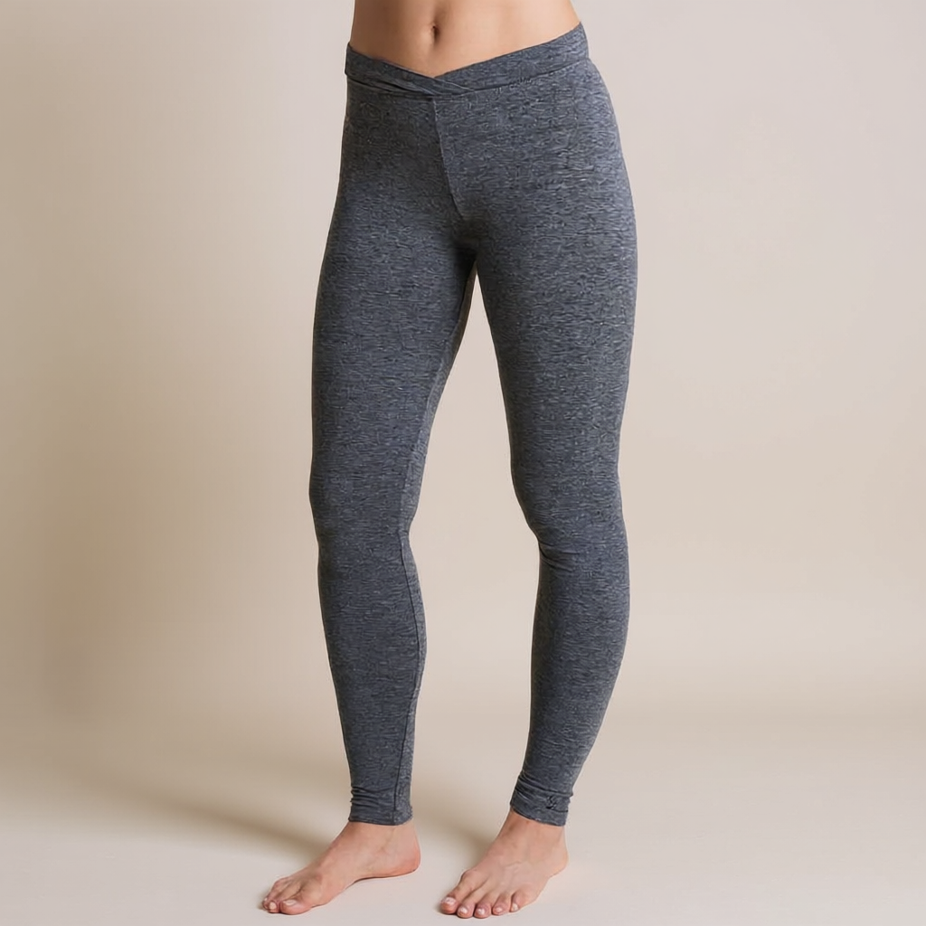 Women Stretch Leggings with Lightweight Base LayerSoft Lightweight Base Layer Tights For Women - Image 8