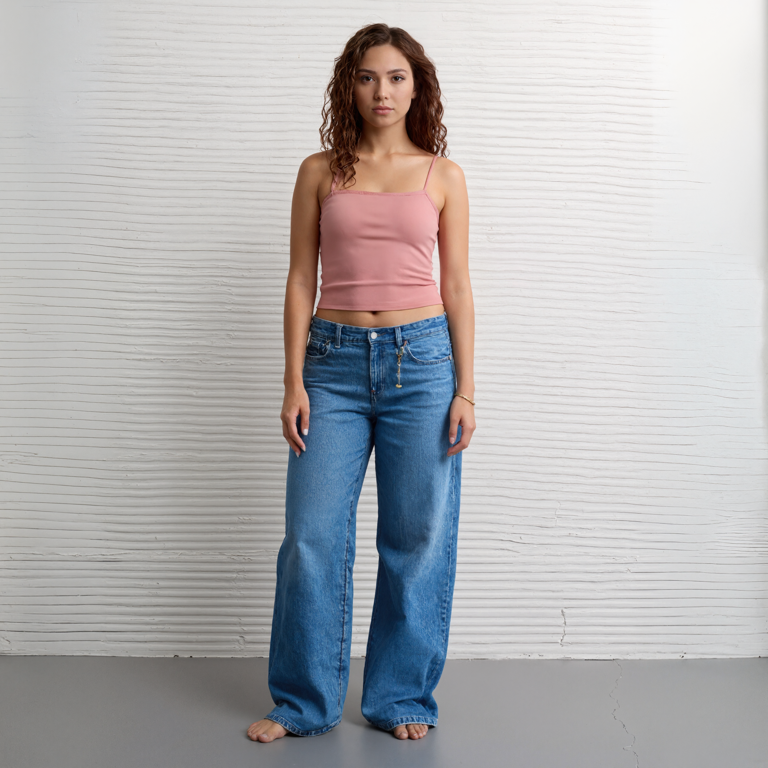 Women's Women Wide Leg Jeans with Embroidered Detail - product image 3 of 8