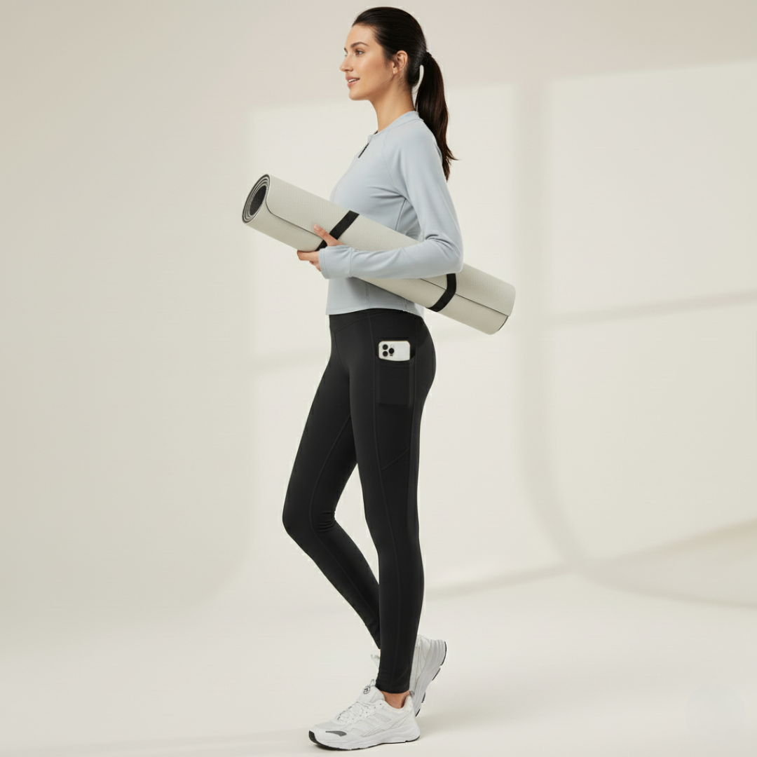 Pack Of 2 Warm Fleece Lined Yoga PantsPack Of 2 Warm Fleece Lined Yoga Pants - Image 4