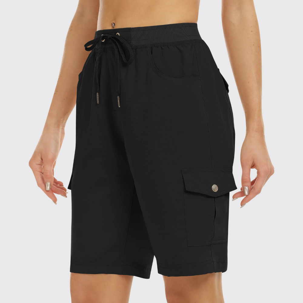 Casual Outdoor Quick Dry Hiking Cargo Shorts For Women