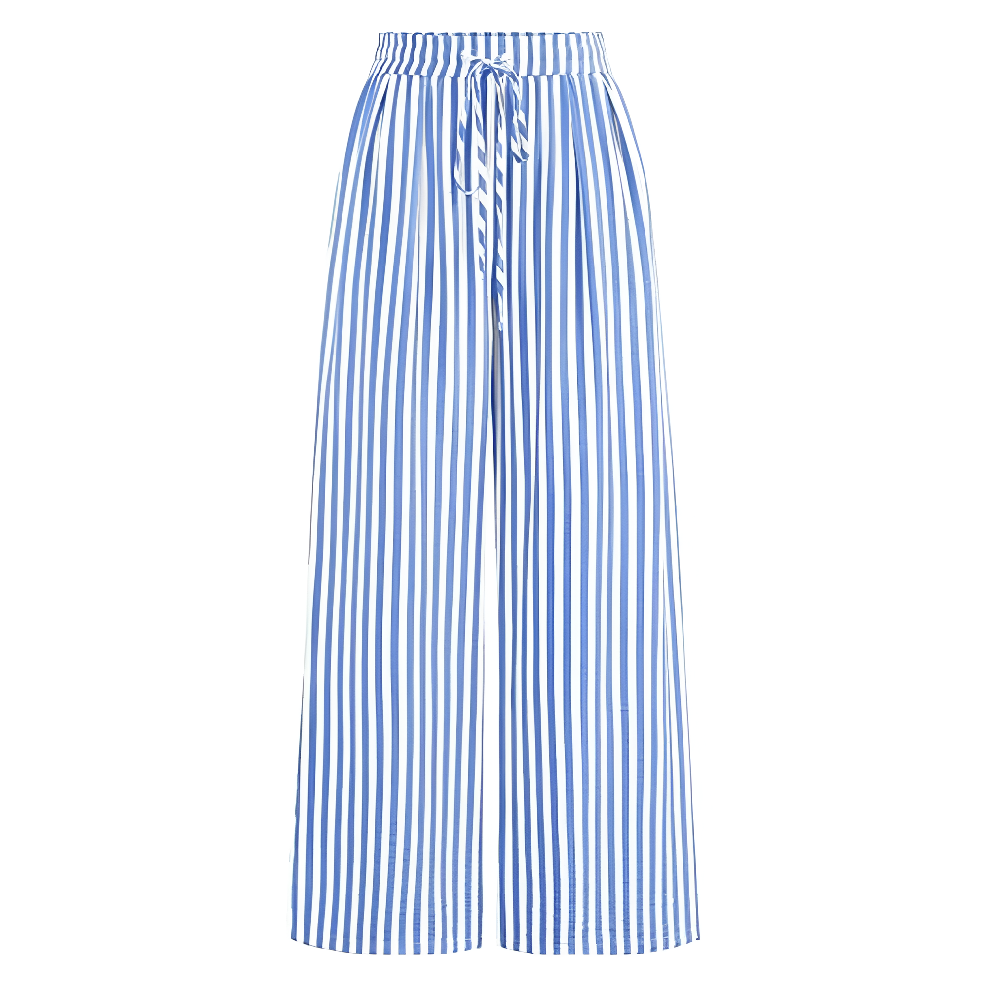 Wide Vertical Patterned Palazzo Pants For Women – women's cargo pants front view