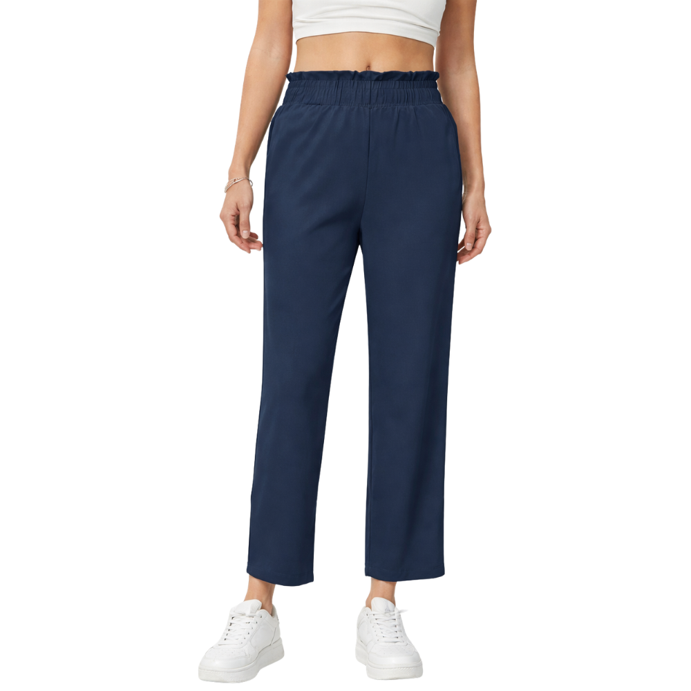 Casual High Rise Loose Fit Summer Pants With Side Pockets – lifestyle view 18