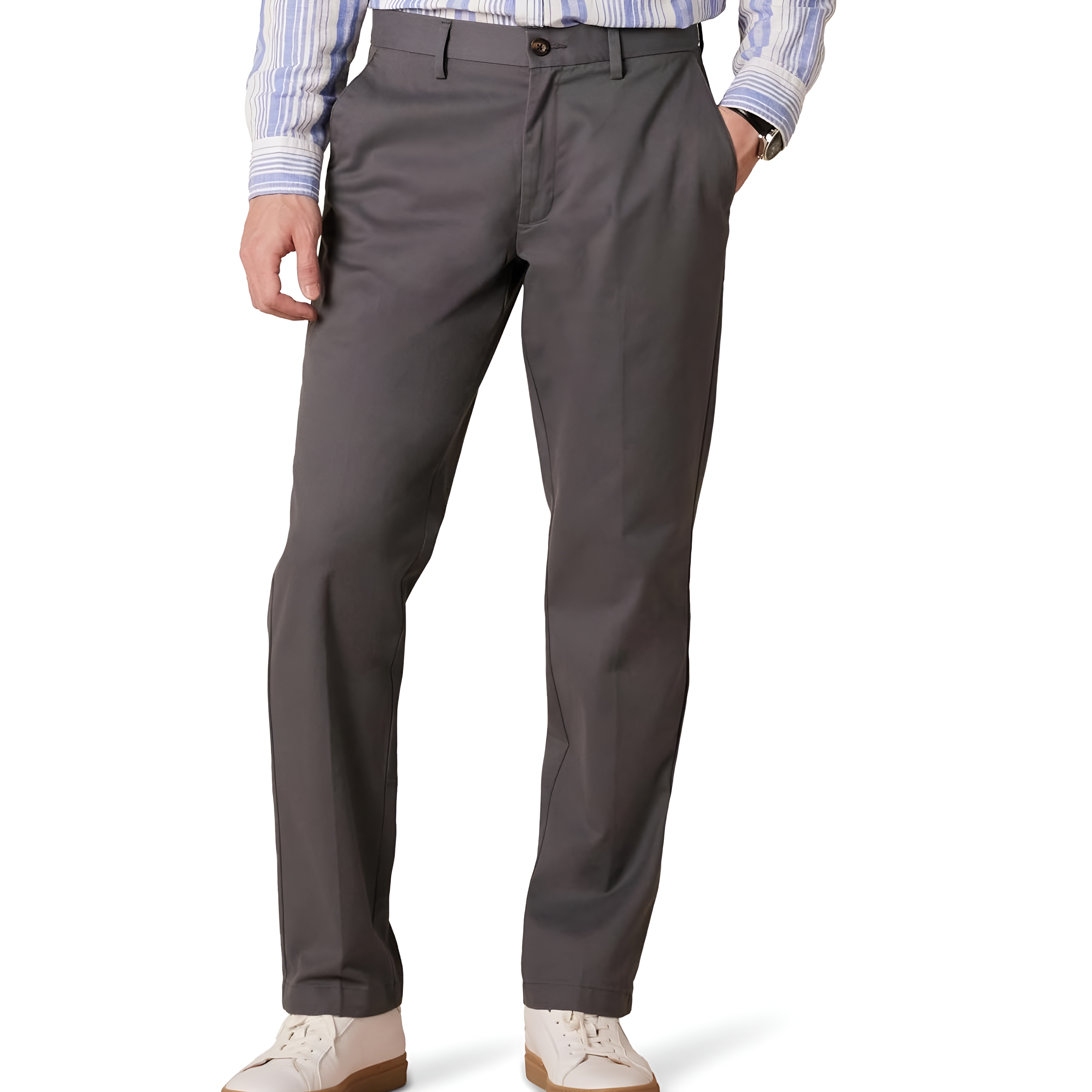 Everyday Straight Fit Chino Pants For Men – women's cargo pants front view