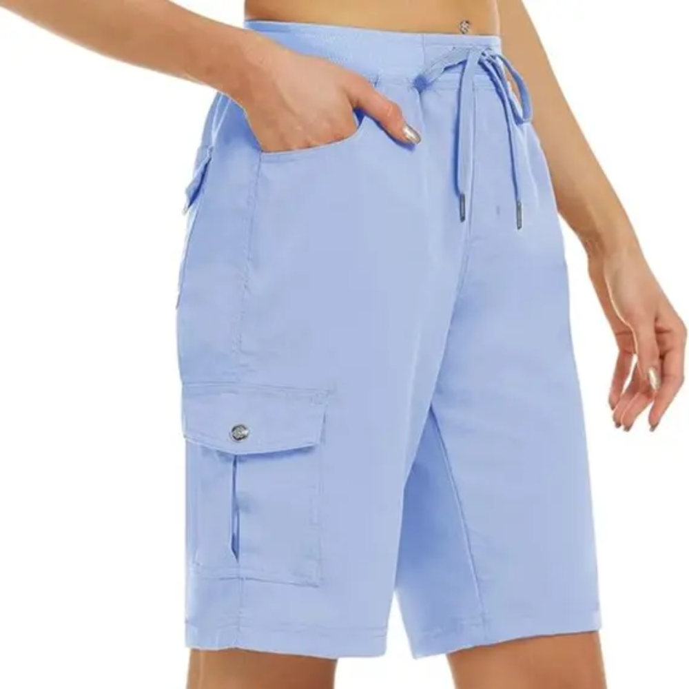 Casual Outdoor Quick Dry Hiking Cargo Shorts For Women