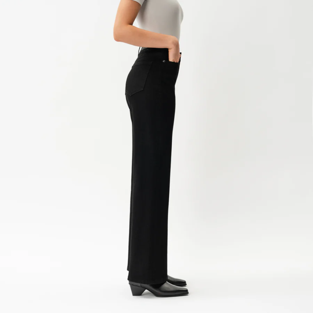 Women's High Rise Wide Denim Jeans – lifestyle view 14