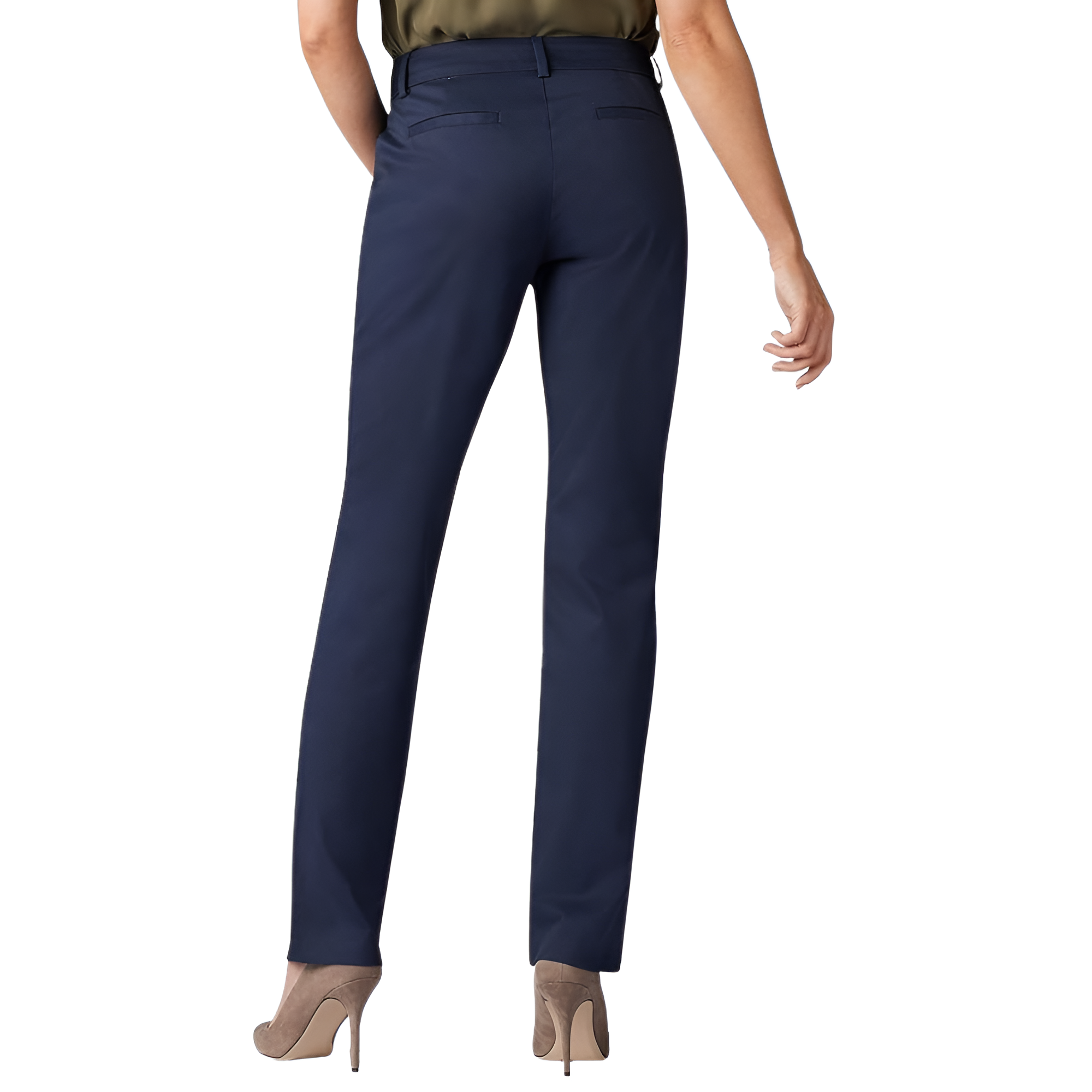 Comfortable Mid Rise Work Trousers For Women  – lifestyle view 11