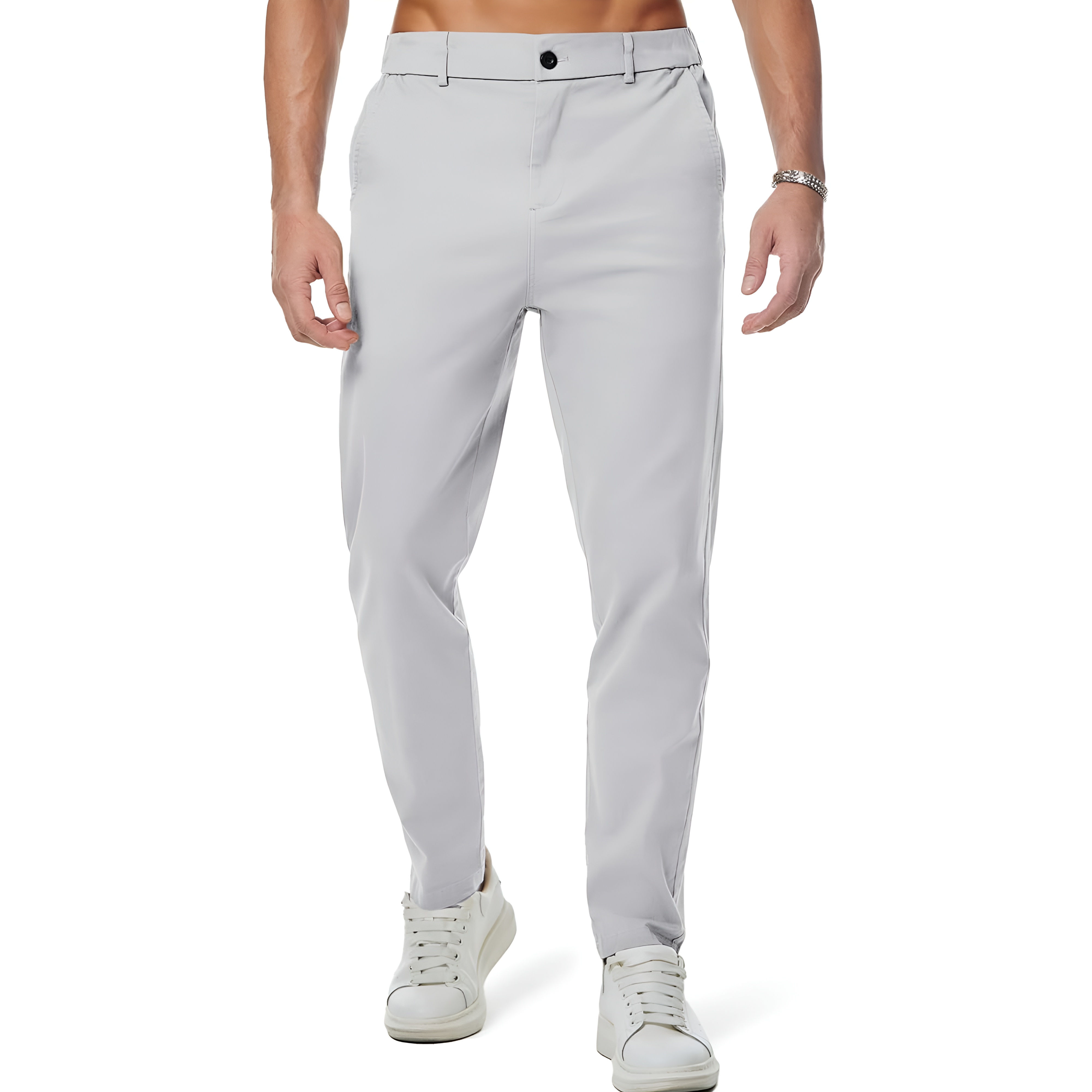 Casual Chino Pants Tapered Style Golf Trousers For Men – lifestyle view 13