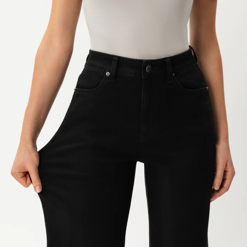 Women's High Rise Wide Denim Jeans – lifestyle view 15