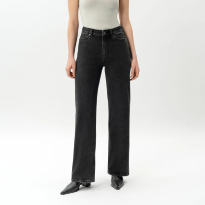 High Rise Wide Denim Jeans