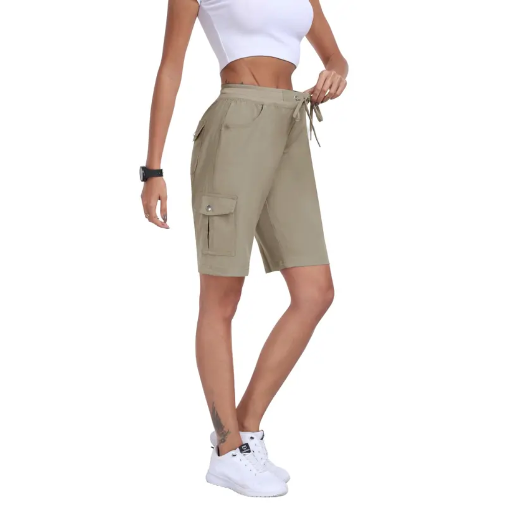 Casual Outdoor Quick Dry Hiking Cargo Shorts For Women