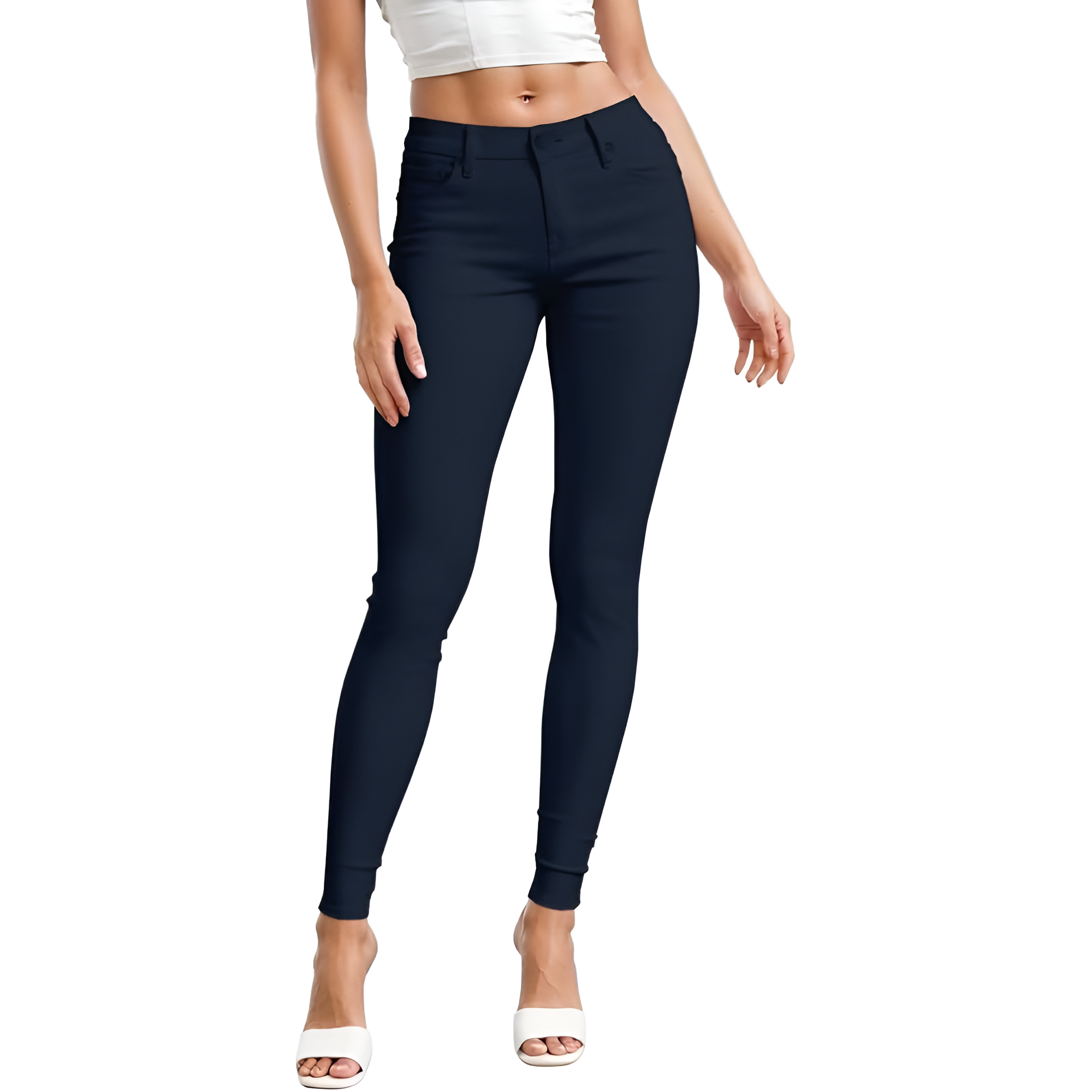 Ultra Stretch Comfy Skinny Casual Pants For Women – fit and style view