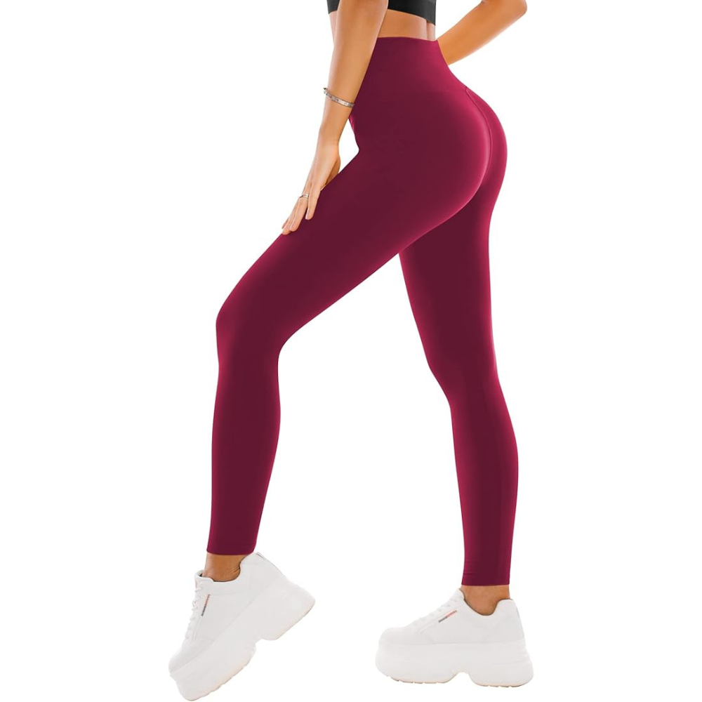 Women's Full Length Stretchable Yoga Leggings For Active Mov – model wearing view