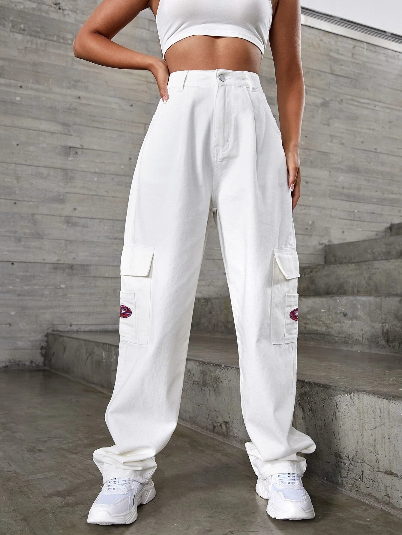 Patched Detail Flap Pocket Jean – lifestyle view 12