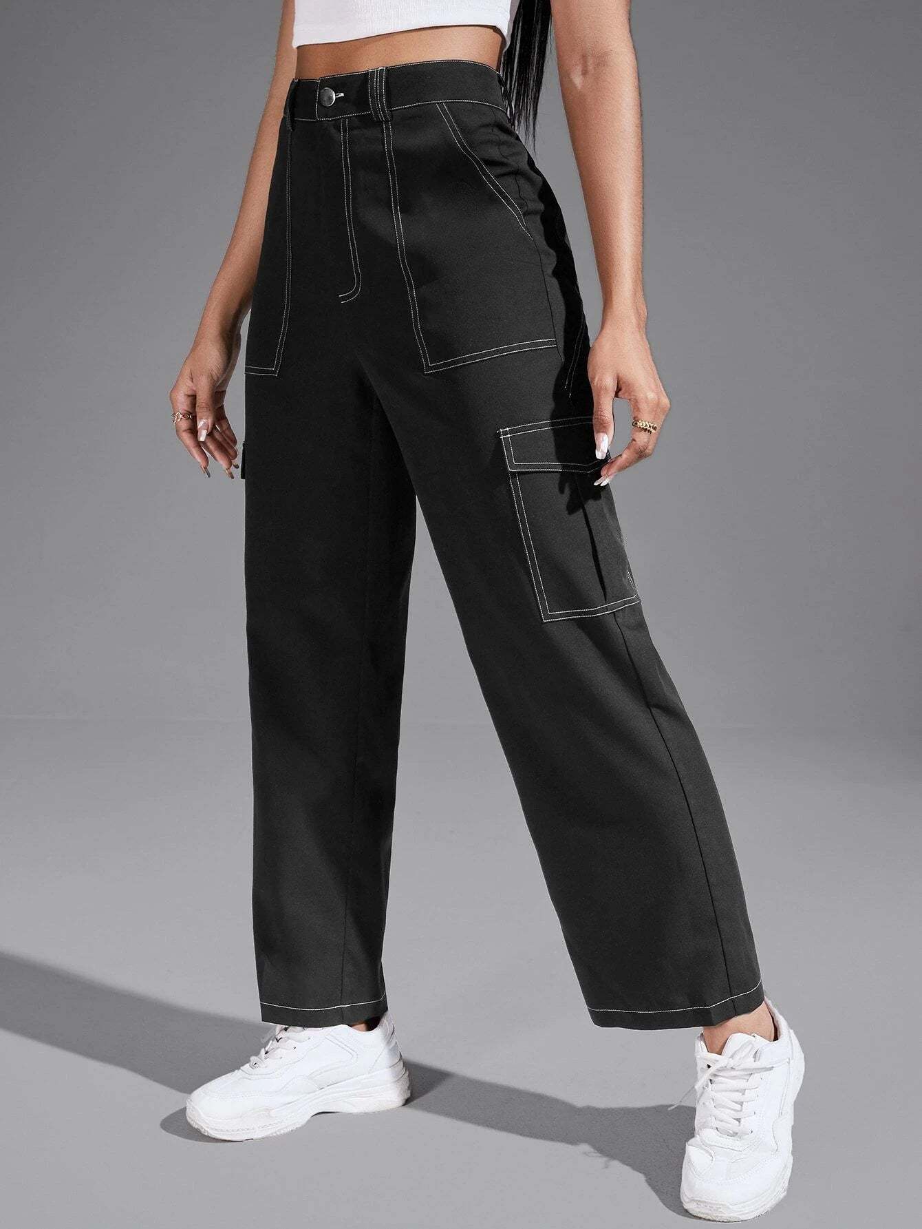 Straight Leg Slight Stretch Cargo Pants