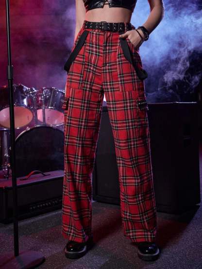 Zipper Straight Leg Pants