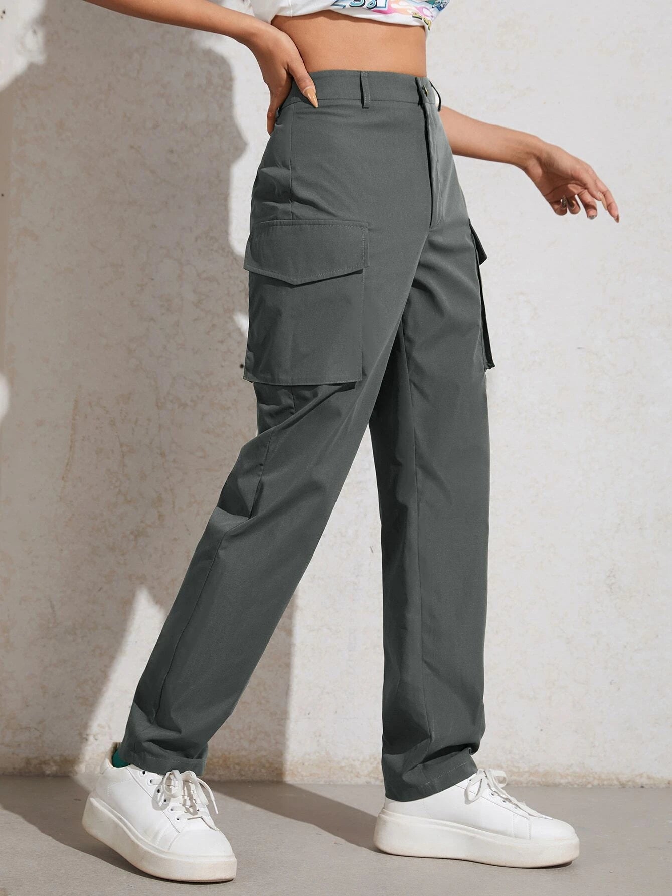 Flap Pocket Zip Cargo Pant – lifestyle view 11