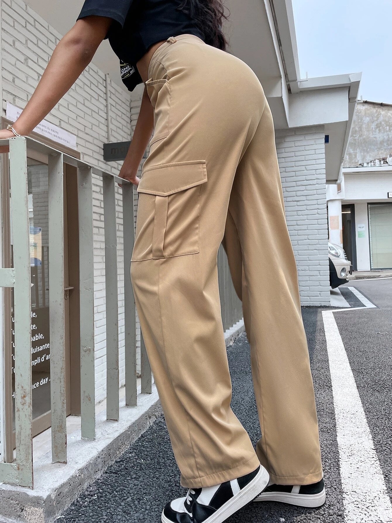 Regular Fit Non Stretch Cargo Pants – styled outfit view