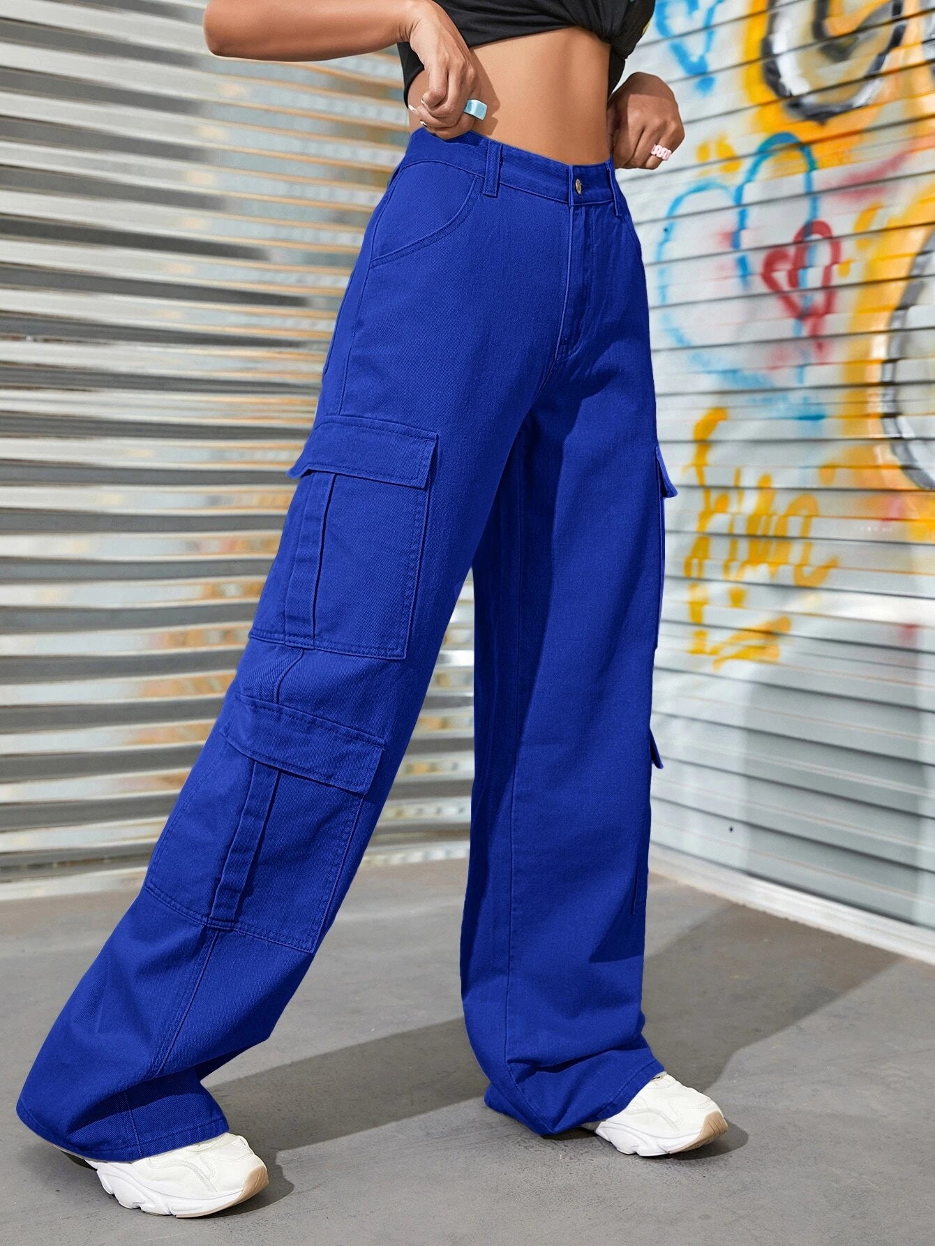 Effortlessly Stylish Flap Pocket Jeans – lifestyle view 15