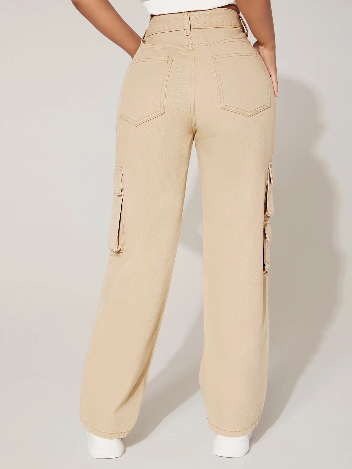 Cargo Zipper Jean – full length outfit view