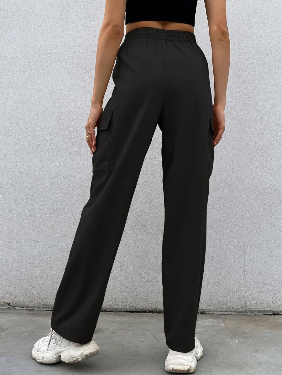 Easy Wear Flap Pocket Cargo Pants – side profile view