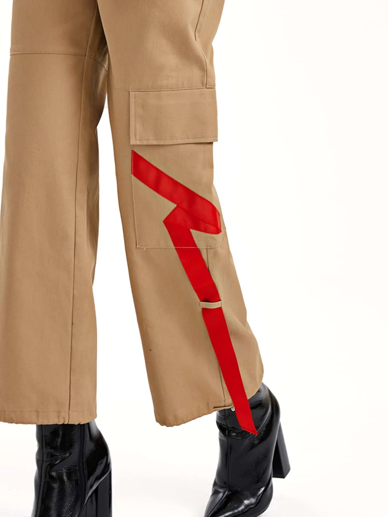 Zipper Fly Flap Pocket Cargo Pants – styled outfit view