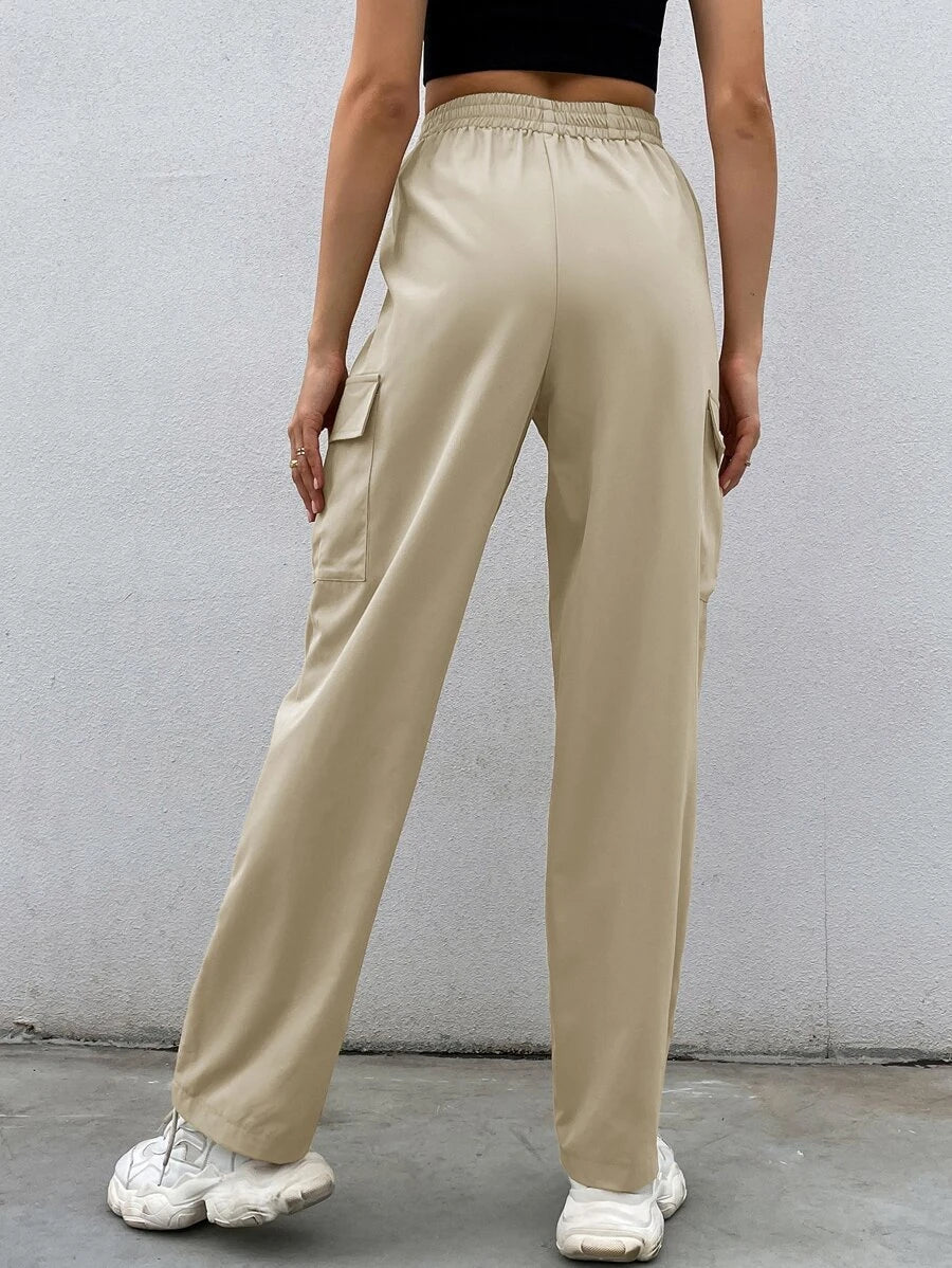 Easy Wear Flap Pocket Cargo Pants – model wearing view