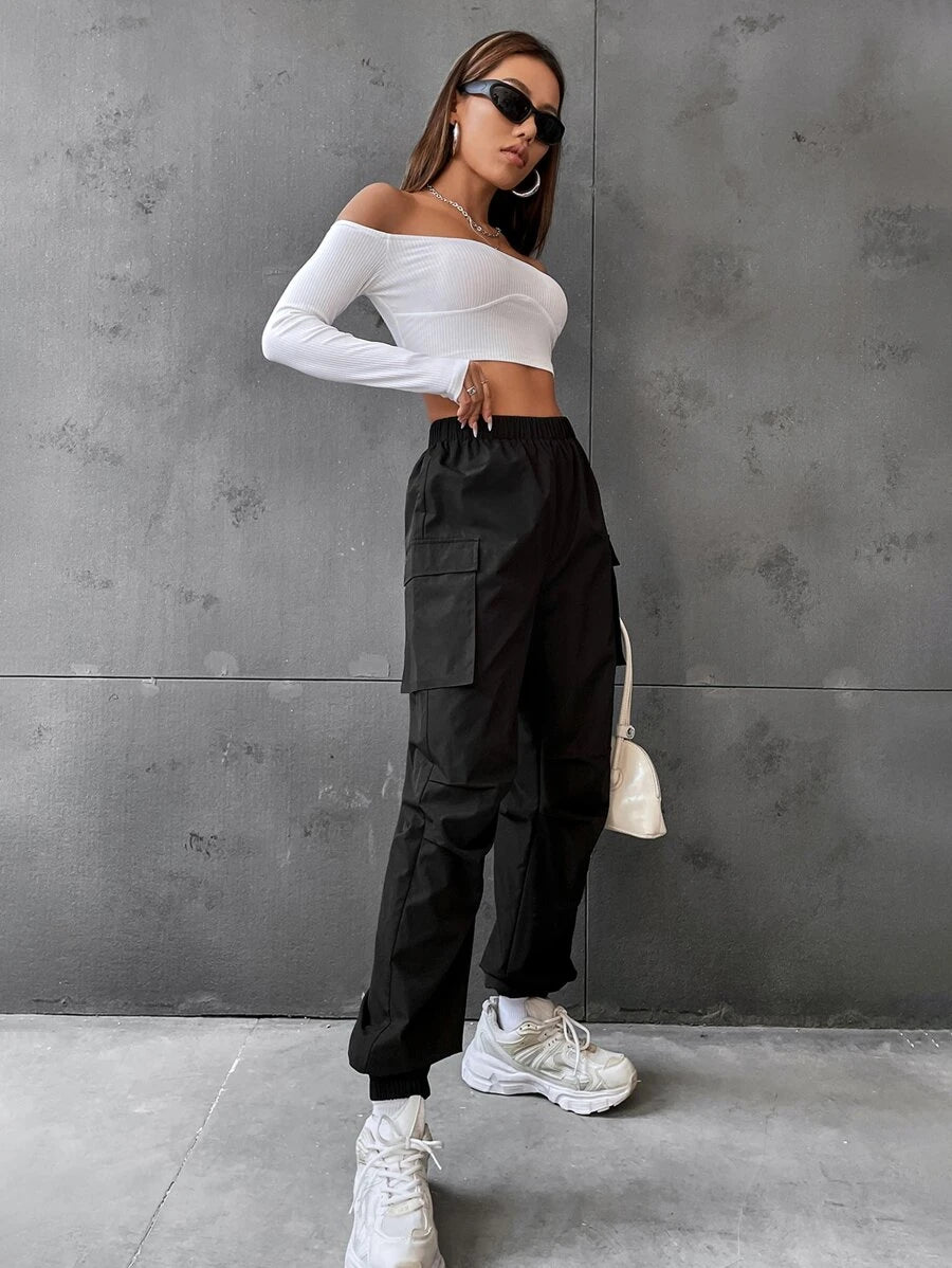 Flap Pocket Side Jogger Pants – lifestyle view 18