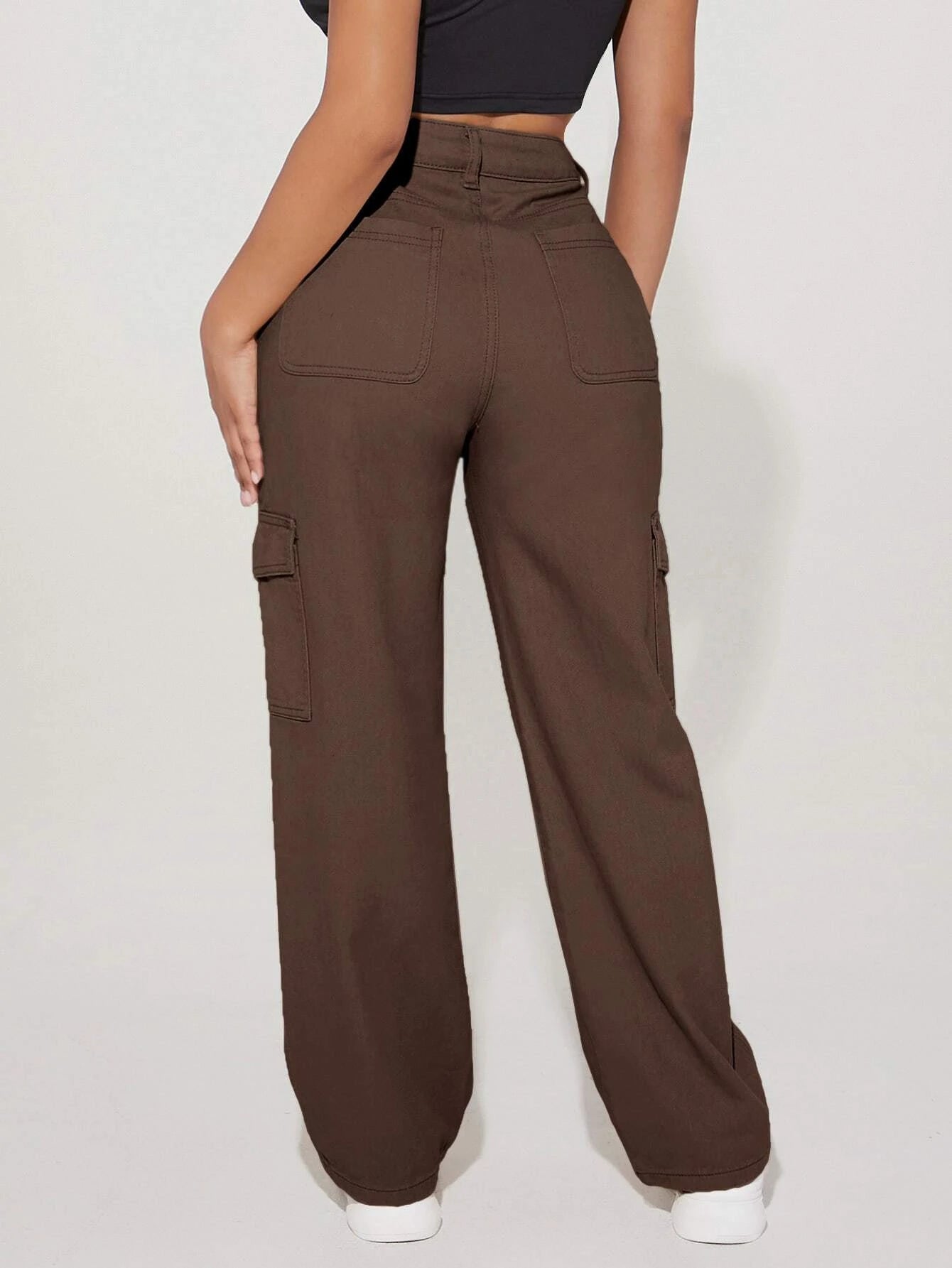 High Rise Flap Pocket Side Cargo Jean – lifestyle view 20