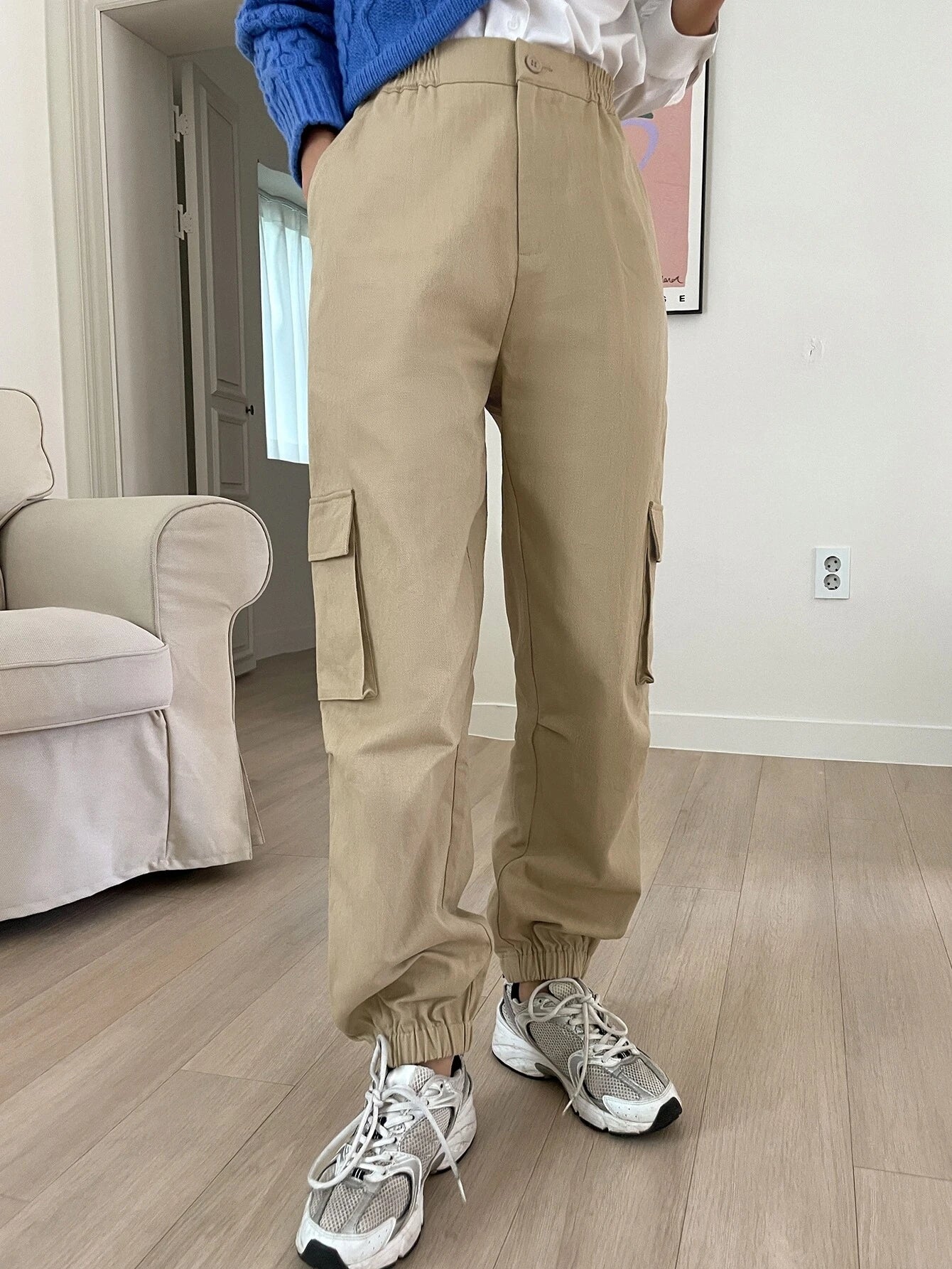 Zipped Long Length Cargo Pants – lifestyle view 11