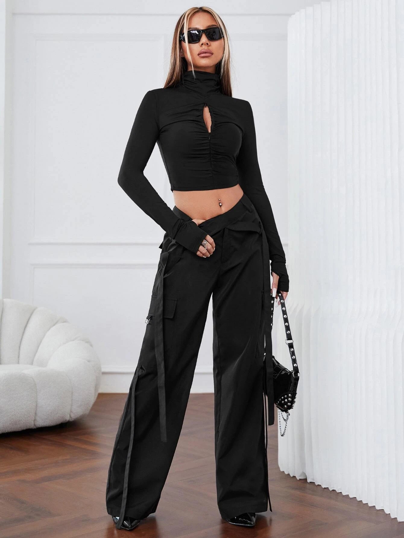Gorpcore Flap Pocket Cargo Pants – back view detail
