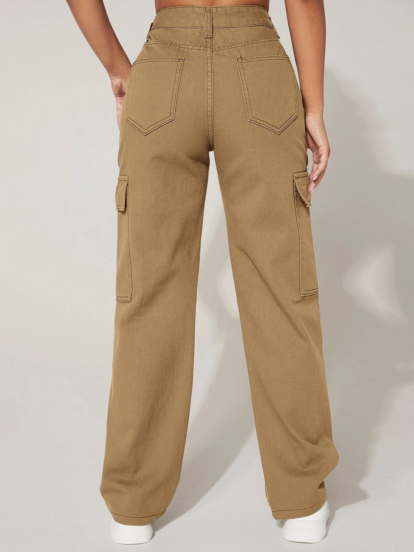 Flap Pocket Cargo Jeans Style 8 – side profile view