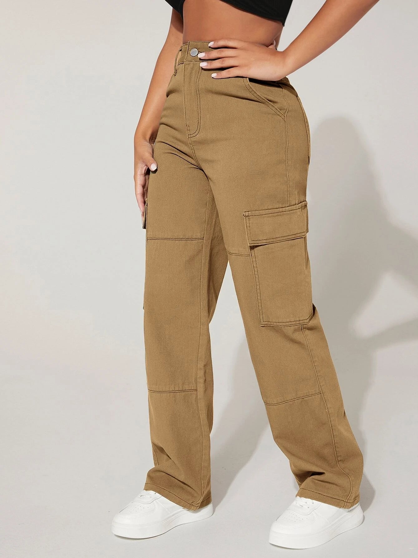 Flap Pocket Cargo Jeans Style 8 – back view detail