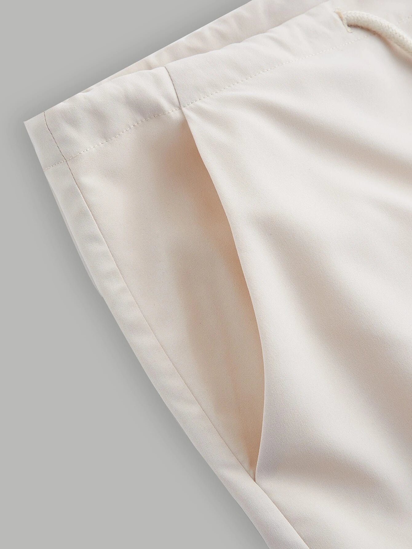 Flap Pocket Cargo Pants With Drawstring – pocket detail close-up