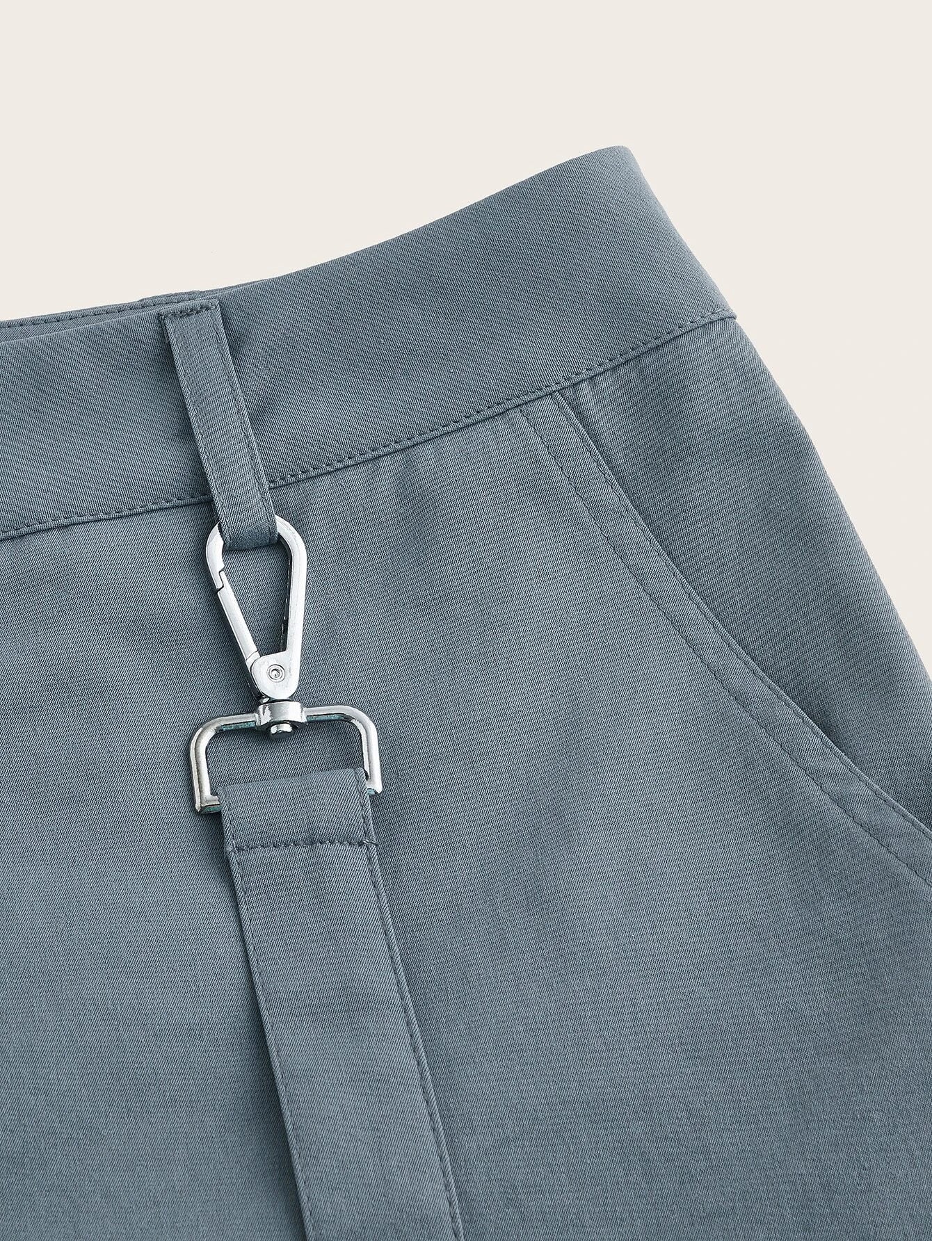 Gorpcore Flap Pocket Buckle Cargo Pants – pocket detail close-up