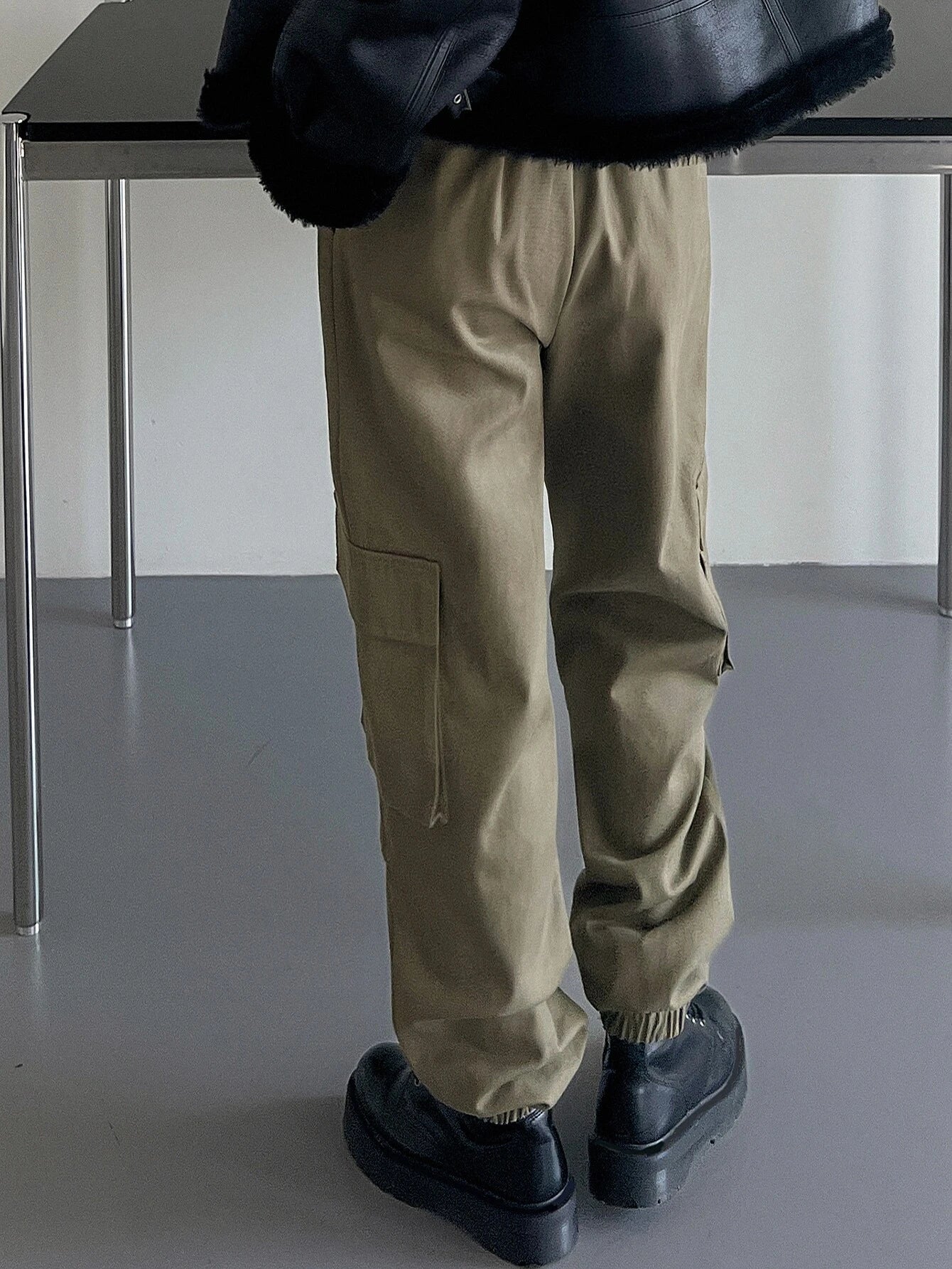 Casual Slant Pocket Cargo Pants – lifestyle view 12