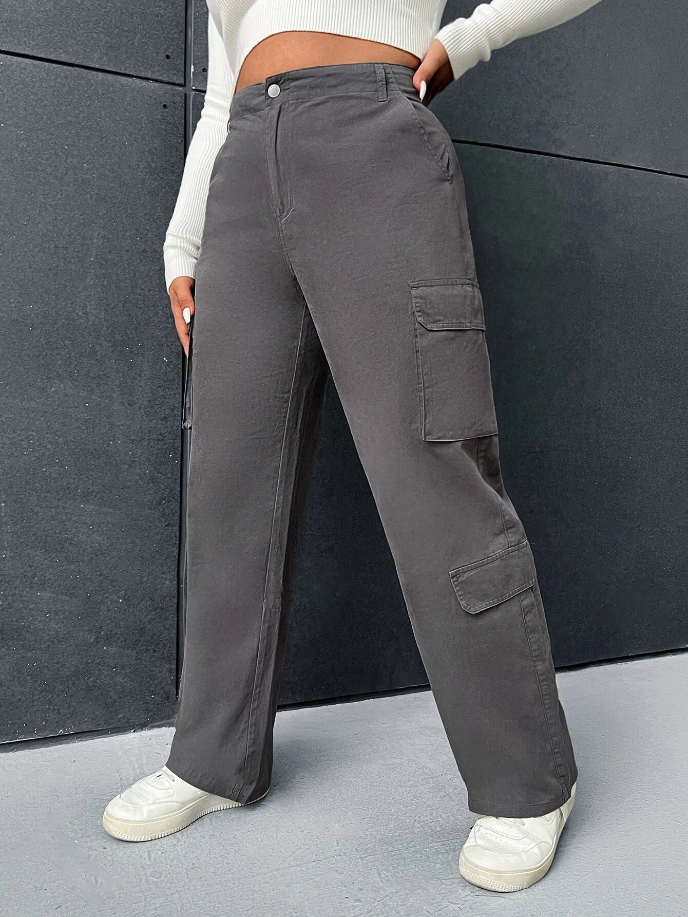 Non-Stretch Pocket Side Cargo Pant – styled outfit view